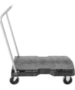 Rubbermaid Commercial Products Convertible Folding Utility Dolly/Cart/Platform Truck with wheels, FG440100BLA, 500 lbs Capacity, Black Triple Trolly 5" Casters 14 812 x15cALL