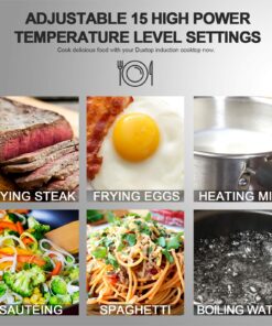 Duxtop 1800W Portable Induction Cooktop Countertop Burner, Black 9100MC/BT-M20B 31 8121fnapv6L