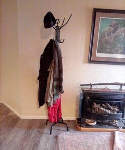 Frenchi Home Furnishing CR002 Coat Rack, 12 Hook, Black 13 8127theloWL