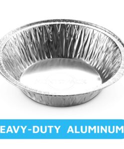 Alternative view of MontoPack Disposable 5" Aluminum Foil Pie/Tart Pans (100 Pack) | 5 Inch Round Cake Pan for Baking Personal Mini Pies, Homemade Cakes & Quiche | Oven Safe Foil Tins Easily Stack & Store Freeze & Reheat 5 Inch Pie/Tart Pans (100 Pack)