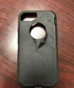 OtterBox iPhone SE 3rd & 2nd Gen, iPhone 8 & iPhone 7 (not compatible with Plus sized models) Defender Series Case - BLACK, rugged & durable, with port protection, includes holster clip kickstand Frustration Free Packaging 35 8129H01BeDL