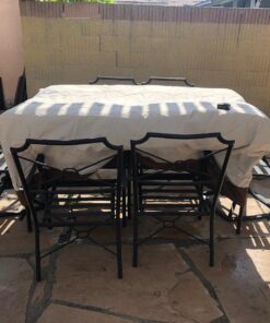 Amazon Basics Dining Table Outdoor Patio Furniture Cover, 75" Rectangle Rectangular Table 75"x45" 31 8129L3dHGPL