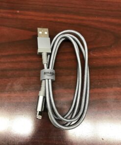 Amazon Basics Nylon Braided Lightning to USB A Cable, MFi Certified Apple iPhone Charger, Dark Gray, 3-Foot 3 Feet 1 45 812CwjQqrJL