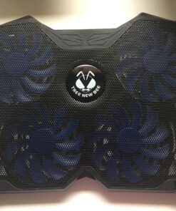 Tree New Bee High Performance Gaming Laptop Cooling Pad for 15.6-17-Inch Laptops with (4 Fans) Four 120mm Fans at 1200 RPM, Black (TNB-K0025) K25 with 4 Fans 77 812DPXFV5mL