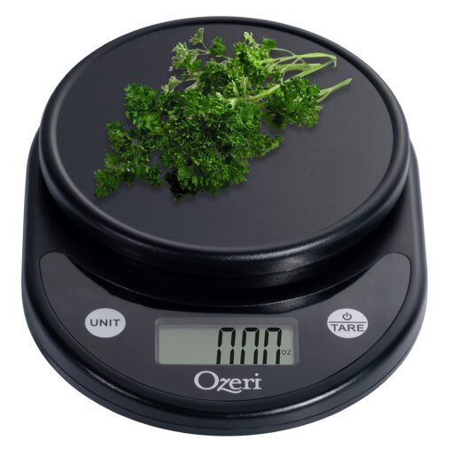 Ozeri Pronto Digital Multifunction Kitchen and Food Scale, All Black