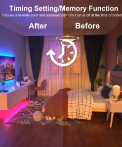 Nexlux LED Lights for 58 Inch TV, Backlight 8.2ft USB LED Light Strip Indoor Use APP Controlled with Remote, DIY Colors TV LED for Gaming Lights RGB for 32Inch-58Inch 27 812Foz9gWjL