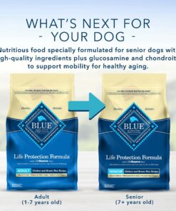 Blue Buffalo Dog Food for Puppies, Life Protection Formula, Natural Chicken & Brown Rice Flavor, Puppy Dry Dog Food, 15 lb Bag 15.00 Pound (Pack of 1) 24 812GY1 shWL