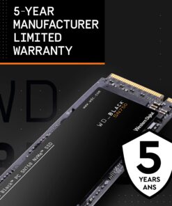 Western Digital 1TB SN750 NVMe Internal Gaming SSD Solid State Drive - Gen3 PCIe, M.2 2280, 3D NAND, Up to 3,470 MB/s - WDS100T3X0C 30 812GeCl3LwL