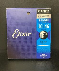 Elixir Strings Electric Guitar Strings w POLYWEB Coating, Light (.010-.046) Light (.010-.046) 6 String Set 22 812IZrmnbqL