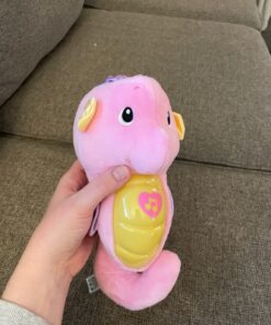 Fisher-Price Musical Baby Toy, Soothe & Glow Seahorse, Plush Sound Machine With Lights & Volume Control For Newborns, Pink Pink Easy-to-Open Packaging 29 812IrHpsLgL