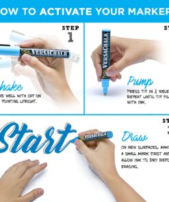 Neon Chalk Marker for Chalkboard Liquid Pen 8 Pack 5mm Bold Tip Erasable and Washable Bold 5mm Neon Colors 25 812JV4xRxL