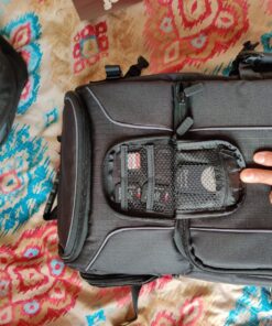 USA Gear DSLR Camera Backpack Case - 15.6 inch Laptop Compartment, Padded Custom Dividers, Tripod Holder, Rain Cover, Long-Lasting Durability and Storage Pockets - Compatible with Many DSLRs (Black) Black 53 812JgoAPCBL