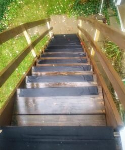 EdenProducts Heavy Duty Anti Slip Grip Tape (4inx33ft) - High Traction Anti Slip Tape, Waterproof Outdoor Grip Tape for Stairs, for Skateboards, Bat, Pool, Floor - Non Skid Tape Outside Step Treads 4" x 33 Feet 1 38 812KUm2WGML