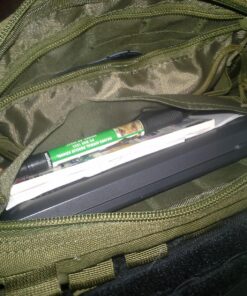 WYNEX Tactical Admin Molle Pouch, Medical EDC EMT Utility Bag Shell Design Attachment Pouches Hiking Belt Bags Army Green 43 812LIBjKppL