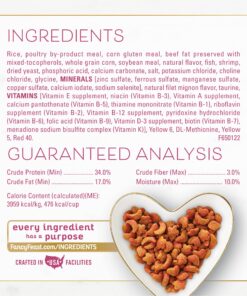 Purina Fancy Feast Dry Cat Food Filet Mignon Flavor with Seafood and Shrimp - 7 lb. Bag Filet Mignon, Seafood & Shrimp 7.00 Pound (Pack of 1) 26 812LppdV97L