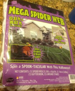 Mega Spider Web Outdoor Halloween Decoration - Terrify Your Neighbors - by FunWorld Standard White 31 812MCYYuGOL
