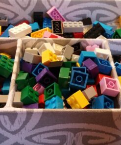 SCS Direct Building Block Bricks- Set of 1000 Pc Bulk Set-10 with 54 Roof Pieces- Compatible & Tight Fit with All Major Brands- Great for Activity Tables, Creativity & School Projects 58 812MJFbrdGL 2