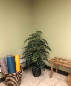 Nearly Natural 5263-0308 56in. Areca Palm Silk Tree with Basket, Green,30" x 32" x 56" 47 812NgMpsW6L