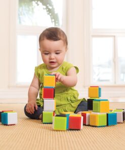 Alternative view of Infantino Press & Stay Sensory Blocks for Babies Age grade 6m+ , 24-Piece Set, Multicolor
