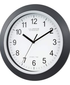 La Crosse Technology WT-3129B 12 Inch Atomic Analog Wall Clock, Pack of 1, Black 18 812OQqvlelL