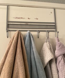 Deco Brothers Over The Door Hook Organizer with 6 Hooks, Silver 36 812Pkybj68L