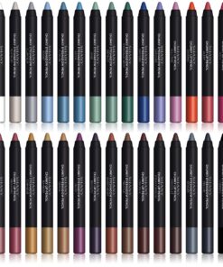 SHANY Chunky Eyeshadow Pencils Lip Liner, Eyeliner, Eye Pencils - Multi-Use Chunky Pencils for Eye Shadow, Lip Makeup, Lipstick with Vitamin E and Aloe Vera - Premium Packaging - Set of 30 Colors 39 812SBLOfz6L
