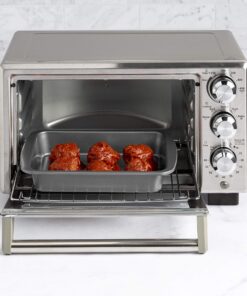 Ecolution EIOGY-1204 Toaster Oven Bakeware 4Piece Set | Nonstick Heavy Duty Carbon Steel,Gray Gray 33 812T3NxUNvL