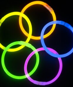SCS Direct Glow Bracelets1(00pc) Wholesale Pack of Glow Sticks w Connectors-Non-Toxic, Long 8-12 Hour Lifespan-Safe Trick Or Treating Lights, Non-Candy Treats, Neon Headband, Camping Summer Camp Party 18 812TYwQnixL
