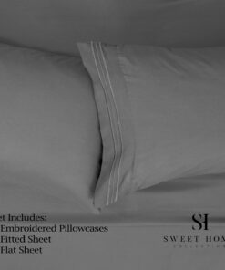 Alternative view of 1500 Supreme Collection California King Sheet Sets Gray - Luxury Hotel Bed Sheets and Pillowcase Set for California King Mattress - Extra Soft, Elastic Corner Straps, Deep Pocket Sheets Gray