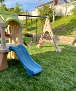 Step2 Play Up Gym Set for Kids, Outdoor Swing Set, Backyard Slide, Swings, Playhouse, & Crawl Space, Two Tier, Easy Set Up, Toddlers Ages 3-6 Years Old 31 812VD7o7bWL