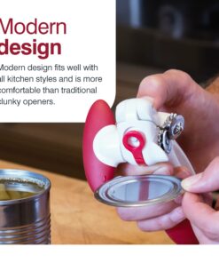 Zyliss Lock N' Lift Can Opener - Can Opener with Lid Lifter Magnet - Manual Can Opener with Locking Mechanism - Safe and Easy-to-Turn - Stainless Steel - Red Lock & Lift Red 21 812VvfkIDgL