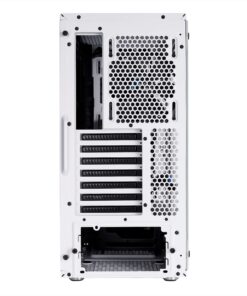 Fractal Design Meshify C - Compact Mid Tower Computer Case - Airflow/Cooling - 2X Fans Included - PSU Shroud - Modular Interior - Water-Cooling Ready - USB3.0 - Tempered Glass Side Panel - White TG 47 812YvK0IHlL
