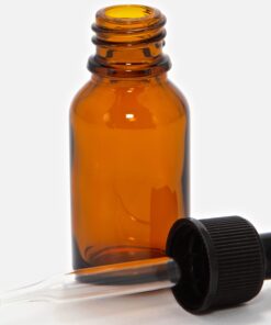 Vivaplex 24, Amber, 15 ml (1/2 oz) Glass Bottles, with Glass Eye Droppers 29 812ZLDQJkmL