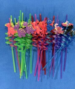 FZR Legend 24 Reusable Dinosaur Drinking Plastic Straws + 6 Dinosaur Temporary Tattoos for Kids Girls Boys | Dinosaur Birthday Party Supplies Three Rex Party Favors Decorations with Cleaning Brush 31 812ZOcejk0L