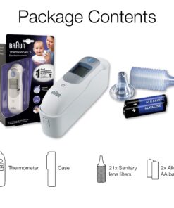 Braun Digital Ear Thermometer for Babies, Kids, Toddlers and Adults, ThermoScan 5 IRT6500, Display is Digital and Accurate, Thermometer for Precise Fever Tracking at Home 32 812ZfWbDM5L
