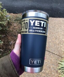 YETI Rambler 20 oz Stainless Steel Vacuum Insulated Tumbler w/MagSlider Lid Navy 1 Count (Pack of 1) 35 812ZmpcaZrL