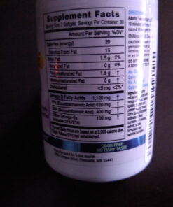 Eniva Omega-3 Fish Oil High EPA/DHA Premium Fish Oil Daily Supplement (60 caps) 20 812bJhUSHbL