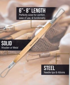 U.S. Art Supply 26-Piece Pottery & Clay Sculpting Tool Sets with Canvas Cases 26-Piece with Nylon Cases 18 812cWQAaFZL