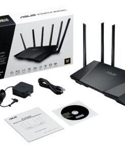 "ASUS AC3200 Tri-Band Gigabit WiFi Router, AiProtection Lifetime Security by Trend Micro, Adaptive QoS, Parental Control (RT-AC3200)" 30 812dtRune3L