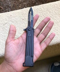 Unlimited Wares 2-Pack Joker "Why So Serious?" Assisted Opening Folding Knife 4.5-Inch Closed Black and Silver 23 812eQUs89jL