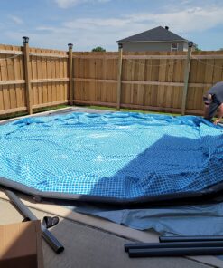 Intex 18ft X 52in Ultra Frame Pool Set with Sand Filter Pump, Ladder, Ground Cloth & Pool Cover 53 812eVp4az7L