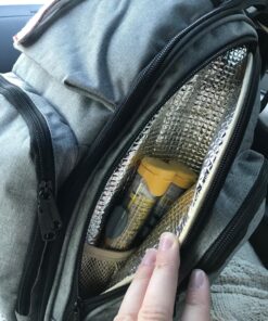 Mancro Diaper Bag Backpack, Large Multifunction Waterproof Travel Baby Changing Bag for Dad Mom with 4 Insulated Pockets and Stroller Straps, Maternity Baby Bag for Boys Girls, Grey Austere Grey 91 812fFy1Ji6L