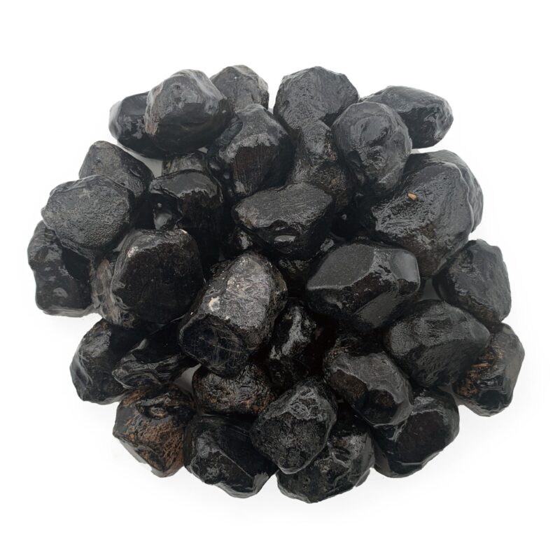 Catalog 3 Hypnotic Gems Materials: 1 lb Natural Tumbled Apache Tears "AA" Grade from Mexico - Black Obsidian - Bulk Natural Polished Gemstone Supplies for Wicca, Reiki, and Energy Crystal Healing