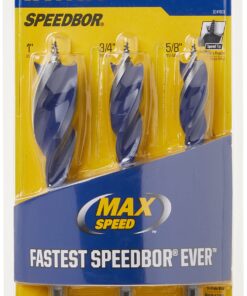 IRWIN Drill Bit Set for Wood, 3-Piece (3041003) 3 Piece 3PC SET SPEEDBOR MAX 5/8, Set 12 812g4mILkfS