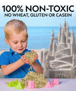 NATIONAL GEOGRAPHIC Play Sand - 6 Lbs. of Sand with Castle Molds (Blue) - A Fun Sensory Activity Blue 6 Pound 17 812gJWGuYdL