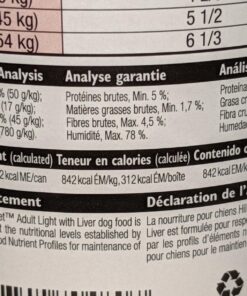 Hill's Science Diet Wet Dog Food, Adult, Light for Healthy Weight & Weight Management, 13 oz. Cans, 12-Pack 36 812gzN8 ozL