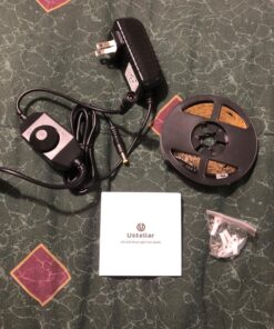 LEDJump Super Bright Dimmable Plug-In Daylight White Color 300 Lights LED Tape Flexible Rope Strip 12 Volts 3M Adhesive Tape Lighting System Certified (Strip Light Only, No Power) Strip Only 43 812h2upJ9yL