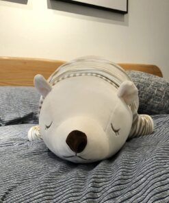 Niuniu Daddy Polar Bear Stuffed Animals 28 Inch Jumbo Large Plush Toy for Kids/Toddlers Kawaii Plushies for Girls/Boys Cute Cuddle Body Pillow for Sleeping Gift for Christmas Birthday 39 812hBBnaieL