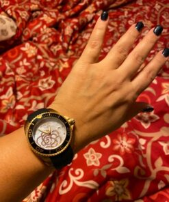 Invicta Women's 0489 Angel Collection Cubic Zirconia-Accented Watch With Black Silicone Band 47 812in55uq2L