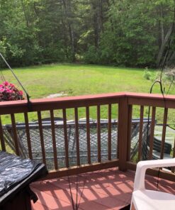 Patio Umbrella Mosquito Netting - Polyester Mesh Screen with Zipper Opening and Water Tube at Base to Hold in Place - Helps Protect from Mosquitoes - Fits 9FT Umbrellas and Patio Tables - Black 44 812isZNEUqL